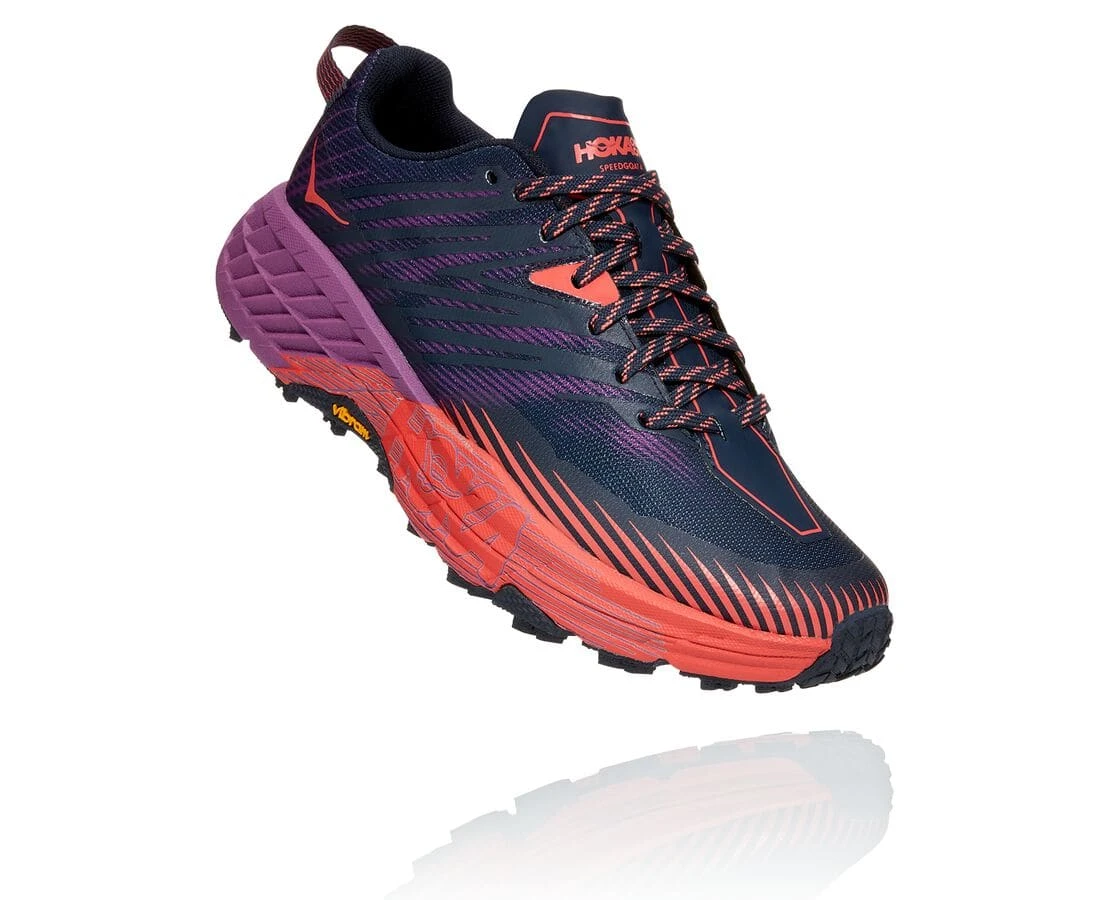 Hoka Women's Speedgoat 4 (OSHC - Outer Space/Hot Coral) 3 Hoka Women's Speedgoat 4 (OSHC - Outer Space/Hot Coral)