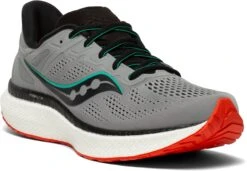 Saucony Men's Hurricane 23 (20 - Alloy/Scarlett) -Chic Shoe Store 0E057DA2 897D 491C 92B7 40F8C184B8DF
