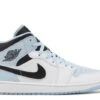 Air Jordan 1 Mid SE 'White Ice Blue' -Chic Shoe Store 1 4