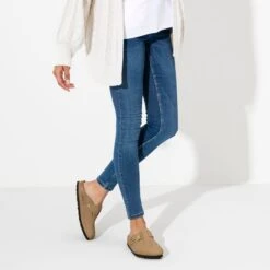 Birkenstock Boston Big Buckle Nubuck Leather -Chic Shoe Store 1017953 f look f