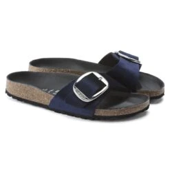 Birkenstock Madrid Big Buckle Velvet -Chic Shoe Store 1020160 pair