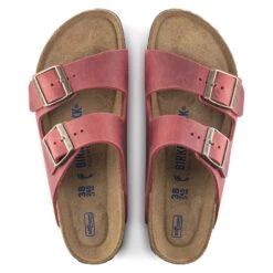 Birkenstock Arizona Oiled Leather Fire Red -Chic Shoe Store 1020730 top