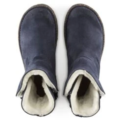 Birkenstock Uppsala Shearling Suede Leather Navy -Chic Shoe Store 1021064 top