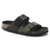 Birkenstock Arizona Split Birko-Flor Black/Desert Soil Camo Green -Chic Shoe Store 1021131