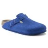 Birkenstock Boston Suede Leather Ultra Blue -Chic Shoe Store 1022556
