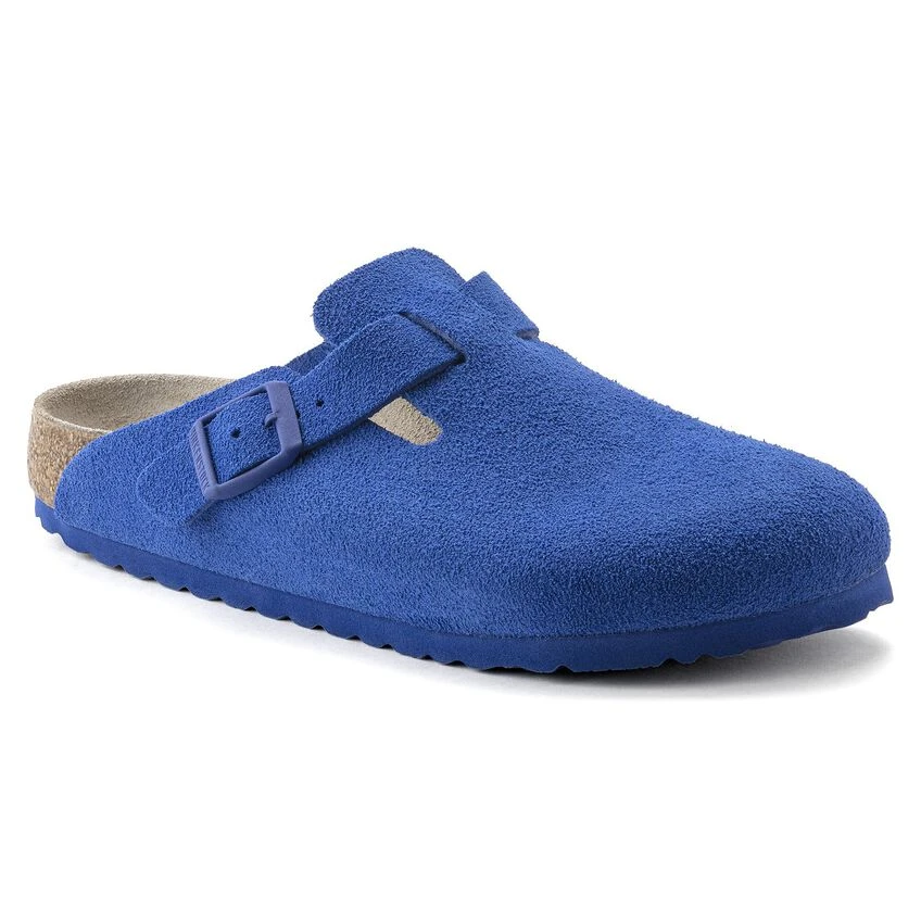 Birkenstock Boston Suede Leather Ultra Blue 3 Birkenstock Boston Suede Leather Ultra Blue