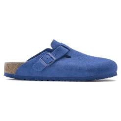 Birkenstock Boston Suede Leather Ultra Blue 19 Birkenstock Boston Suede Leather Ultra Blue -Chic Shoe Store 1022556 side