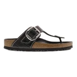 Birkenstock Gizeh Big Buckle Natural Leather Patent Black -Chic Shoe Store 1023779 side