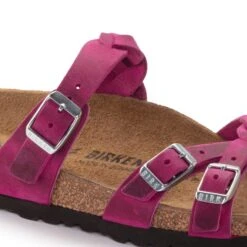 Birkenstock Franca Braid Oiled Leather Festival Fuchsia -Chic Shoe Store 1023978 detail 1