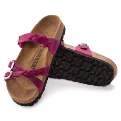 Birkenstock Franca Braid Oiled Leather Festival Fuchsia -Chic Shoe Store 1023978 sole