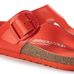 Birkenstock Gizeh Natural Leather Patent -Chic Shoe Store 1024176 detail 1