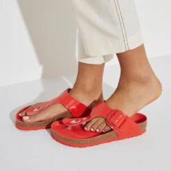 Birkenstock Gizeh Natural Leather Patent -Chic Shoe Store 1024176 detail 8