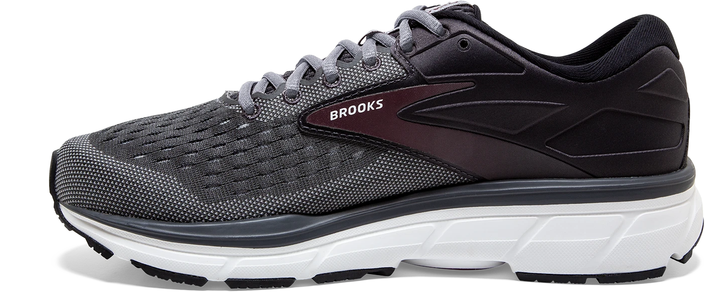 BROOKS Men's Dyad 11 (031 - Blackened Pearl/Alloy/Red) 4 BROOKS Men's Dyad 11 (031 - Blackened Pearl/Alloy/Red) - Image 2