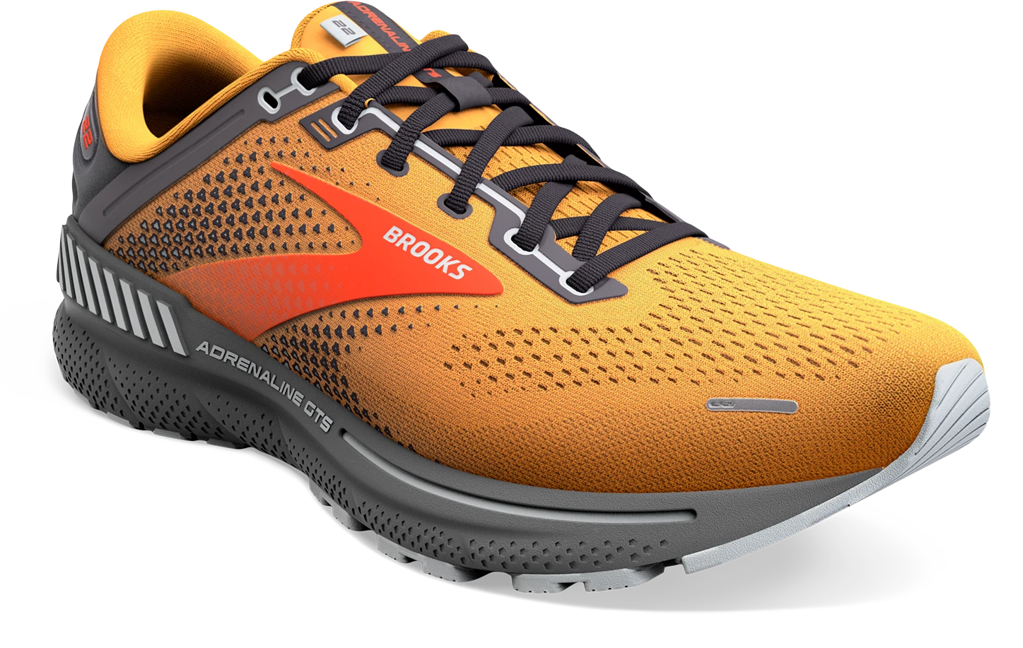 BROOKS Men’s Adrenaline GTS 22 (857 - Orange/Pearl/High Rise) 5 BROOKS Men’s Adrenaline GTS 22 (857 - Orange/Pearl/High Rise) - Image 3