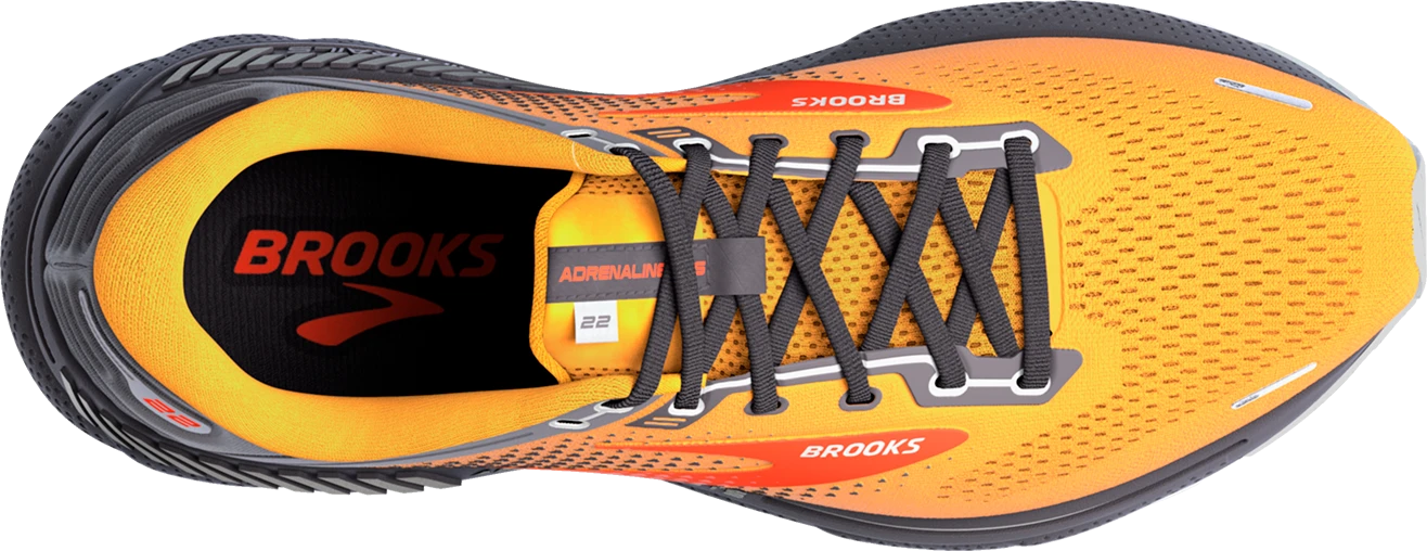 BROOKS Men’s Adrenaline GTS 22 (857 - Orange/Pearl/High Rise) 7 BROOKS Men’s Adrenaline GTS 22 (857 - Orange/Pearl/High Rise) - Image 5