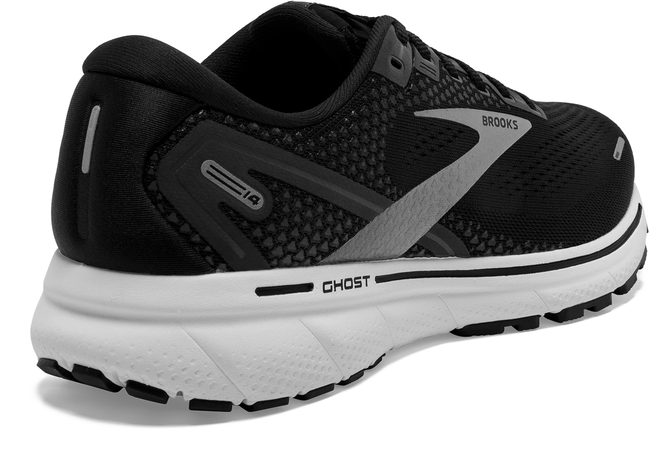 BROOKS Women's Ghost 14 (057 - Black/White/Silver) 6 BROOKS Women's Ghost 14 (057 - Black/White/Silver) - Image 4