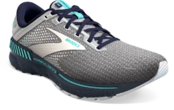 BROOKS Women's Adrenaline GTS 22 (036 - Grey/Peacoat/Aruba) -Chic Shoe Store 120353 036 A Adrenaline GTS 22