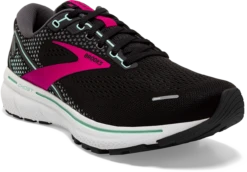 BROOKS Women's Ghost 14 (013 - Black/Pink/Yucca) -Chic Shoe Store 120356 013 A Ghost 14