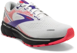 BROOKS Women's Ghost 14 (192 - White/Purple/Coral) -Chic Shoe Store 120356 192 A Ghost 14