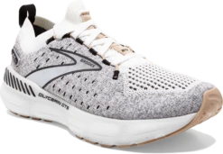 BROOKS Women’s Glycerin Stealthfit GTS 20 (163 - White/Black/Cream) -Chic Shoe Store 120371 163 A Glycerin StealthFit GTS 20