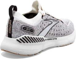 BROOKS Women’s Glycerin Stealthfit GTS 20 (163 - White/Black/Cream) -Chic Shoe Store 120371 163 H Glycerin StealthFit GTS 20