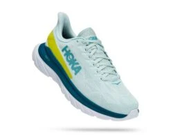 Hoka Men's Mach 4 (BGEPR - Blue Glass/Evening Primrose)