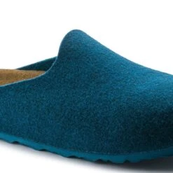 Birkenstock Amsterdam Wool Felt Petrol -Chic Shoe Store 559763 detail 1
