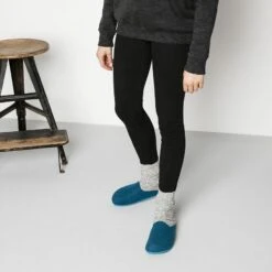 Birkenstock Amsterdam Wool Felt Petrol -Chic Shoe Store 559763 f look f