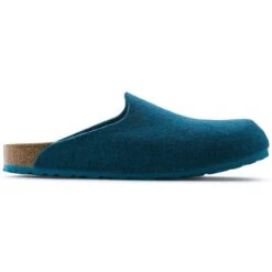 Birkenstock Amsterdam Wool Felt Petrol -Chic Shoe Store 559763 side