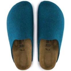 Birkenstock Amsterdam Wool Felt Petrol -Chic Shoe Store 559763 top