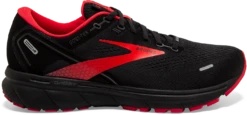 BROOKS Men's Ghost 14 GTX (004 - Black/Blackened Pearl/High Risk Red)