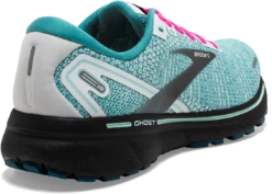 BROOKS Women's Ghost 14 (141 - White/Black/Blue Light) -Chic Shoe Store 7E634710 98D2 4DAD A492 8FB2BC99D3DA