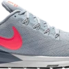 Nike Men's Zoom Structure 22 (405 - Obsidian Mist/Bright Crimson) -Chic Shoe Store AA1636 405 png