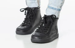Black To The Floor Leather BILLY Classic Lace Highs -Chic Shoe Store BK21300 002 studio standing 2 940x614 4ba25071 85ee 4165 b571 ff08d601be5e