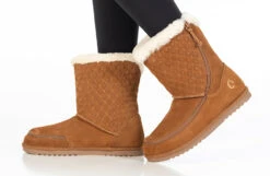 FINAL SALE - Chestnut BILLY Cozy Quilt Lux Boots -Chic Shoe Store BK21326 250 studio standing 1 940x614 a99303dc e2aa 4d33 af86 6116887d2e5b