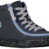 FINAL SALE - Charcoal/Blue Speckle BILLY Classic Lace High Tops -Chic Shoe Store BK22100 021 45 lateral 940x614 57318947 9109 4418 85dc 43253841536c