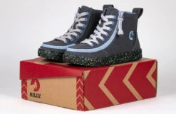 FINAL SALE - Charcoal/Blue Speckle BILLY Classic Lace High Tops -Chic Shoe Store BK22100 021 studio 1 940x614 6ae67c9f 737c 4016 9dd5 18ad76a4ff63
