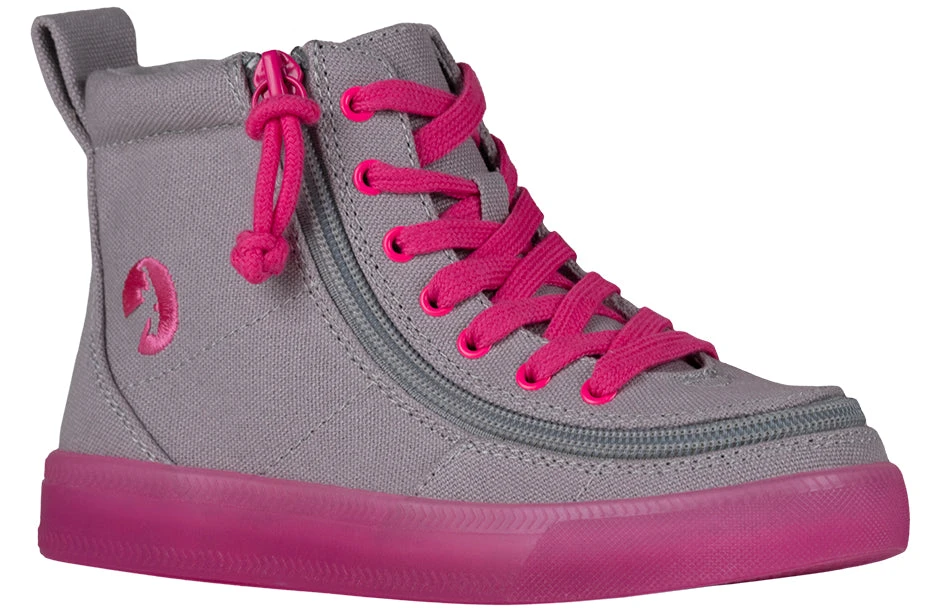 FINAL SALE - Grey/Pink BILLY Classic Lace High Tops 3 FINAL SALE - Grey/Pink BILLY Classic Lace High Tops