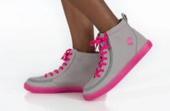 FINAL SALE - Grey/Pink BILLY Classic Lace High Tops 20 FINAL SALE - Grey/Pink BILLY Classic Lace High Tops -Chic Shoe Store BK22100 050 studio standing 1 940x614 49e80424 7aa1 4143 b49c 783380d2d37d