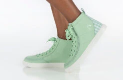 FINAL SALE - Green Gingham BILLY Classic Lace High Tops -Chic Shoe Store BK22100 330 studio standing 1 940x614 87d9d34b 7591 4712 add5 6ac324f98b88