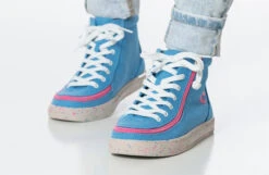 FINAL SALE - Blue/Pink Speckle BILLY Classic Lace High Tops -Chic Shoe Store BK22100 420 studio standing 2 940x614 63e7539e 5f64 422d b79c a5233b06e534