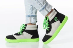 FINAL SALE - Black/Green BILLY Street Short Wrap High Tops -Chic Shoe Store BK22111 002 studio standing 1 940x614 2977de2f bc75 42ae a8d7 a75e83479880