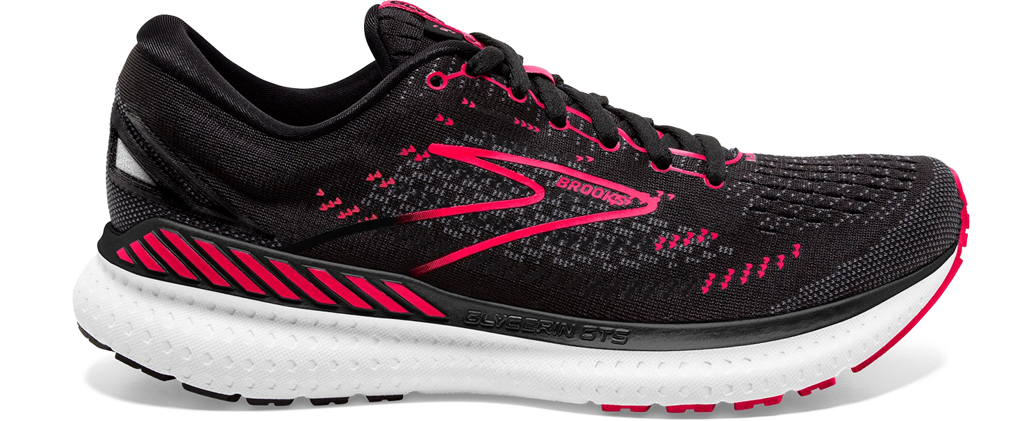 BROOKS Women's Glycerin GTS 19 (035 - Black/Diva Pink/White) 3 BROOKS Women's Glycerin GTS 19 (035 - Black/Diva Pink/White)