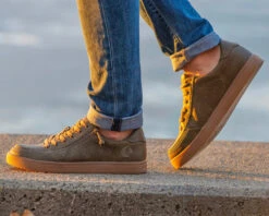 FINAL SALE - Men's Olive BILLY Sneaker Lows -Chic Shoe Store MensOliveSneaker880x704