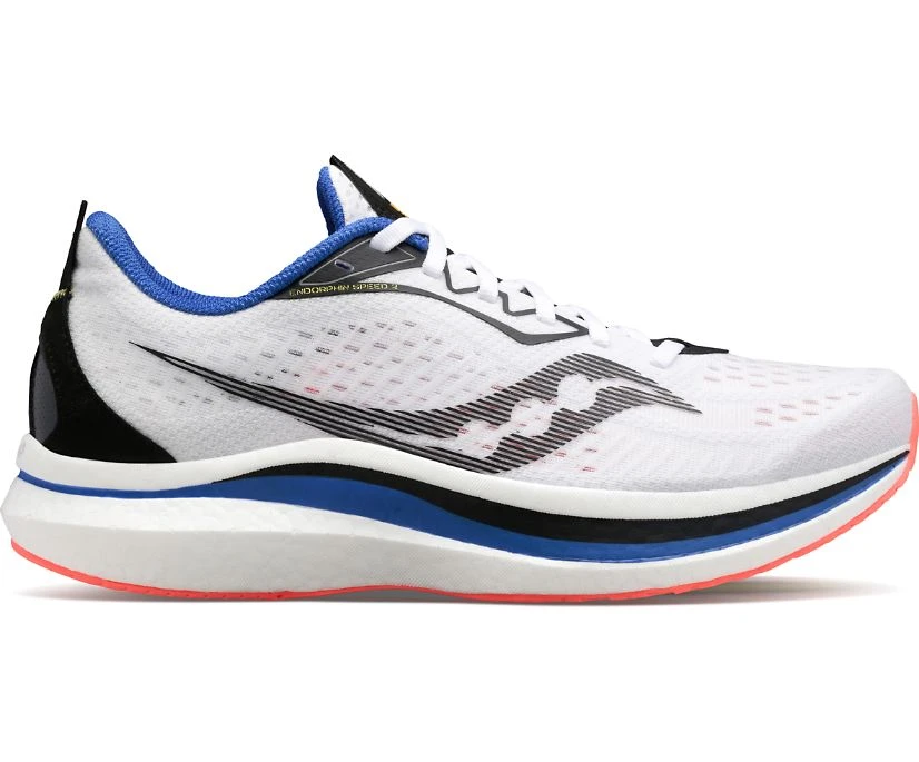 Saucony Men's Endorphin Speed 2 (84 - White/Black/Vizi) 3 Saucony Men's Endorphin Speed 2 (84 - White/Black/Vizi)