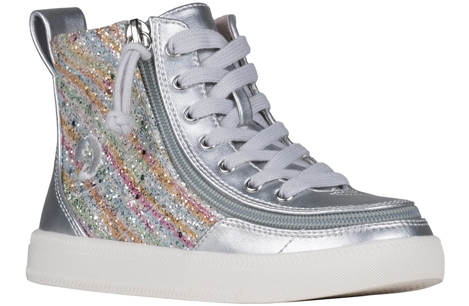 Silver Rainbow BILLY Classic Lace High Tops 3 Silver Rainbow BILLY Classic Lace High Tops