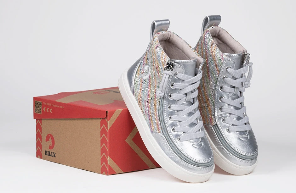 Silver Rainbow BILLY Classic Lace High Tops 10 Silver Rainbow BILLY Classic Lace High Tops - Image 8