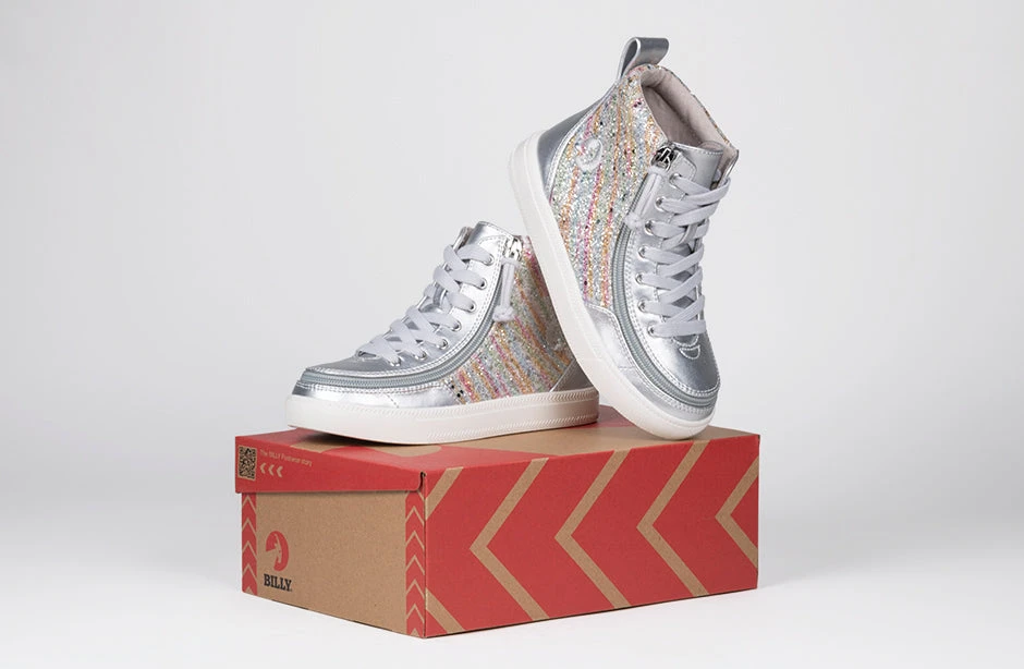 Silver Rainbow BILLY Classic Lace High Tops 11 Silver Rainbow BILLY Classic Lace High Tops - Image 9