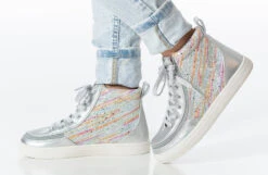 Silver Rainbow BILLY Classic Lace High Tops 22 Silver Rainbow BILLY Classic Lace High Tops -Chic Shoe Store bk23100 041 studio standing 1 940x614 52634022028 o