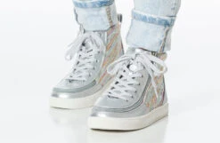 Silver Rainbow BILLY Classic Lace High Tops 23 Silver Rainbow BILLY Classic Lace High Tops -Chic Shoe Store bk23100 041 studio standing 2 940x614 52633975680 o